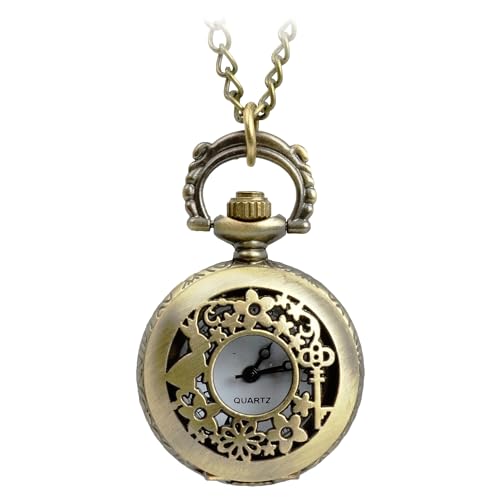 不思議の国のアリス 懐中時計 アンティーク風 うさぎ ウサギ レディース ネックレス ペンダント 子供 プレゼント PR-ALICLOCK